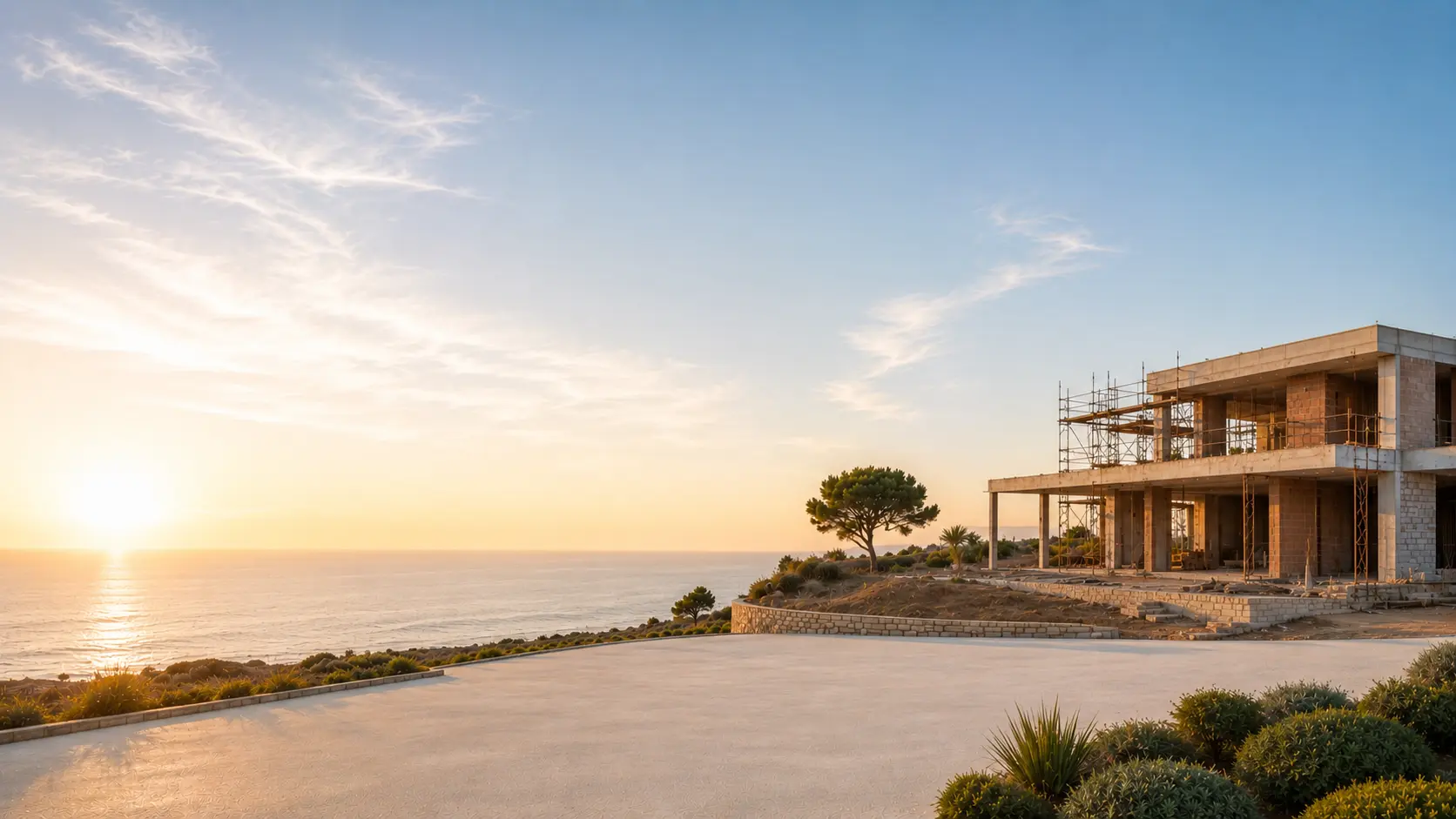 Obra de construção e reabilitação